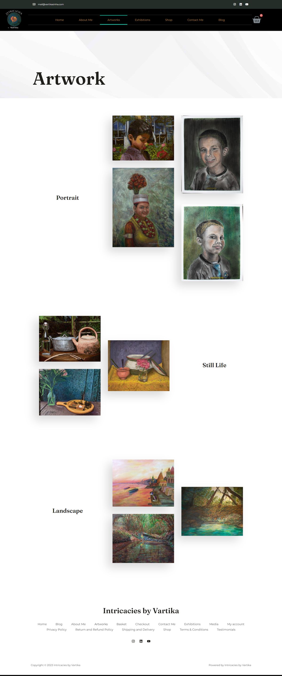 Intricacies by Vartika artworks catalogue page
